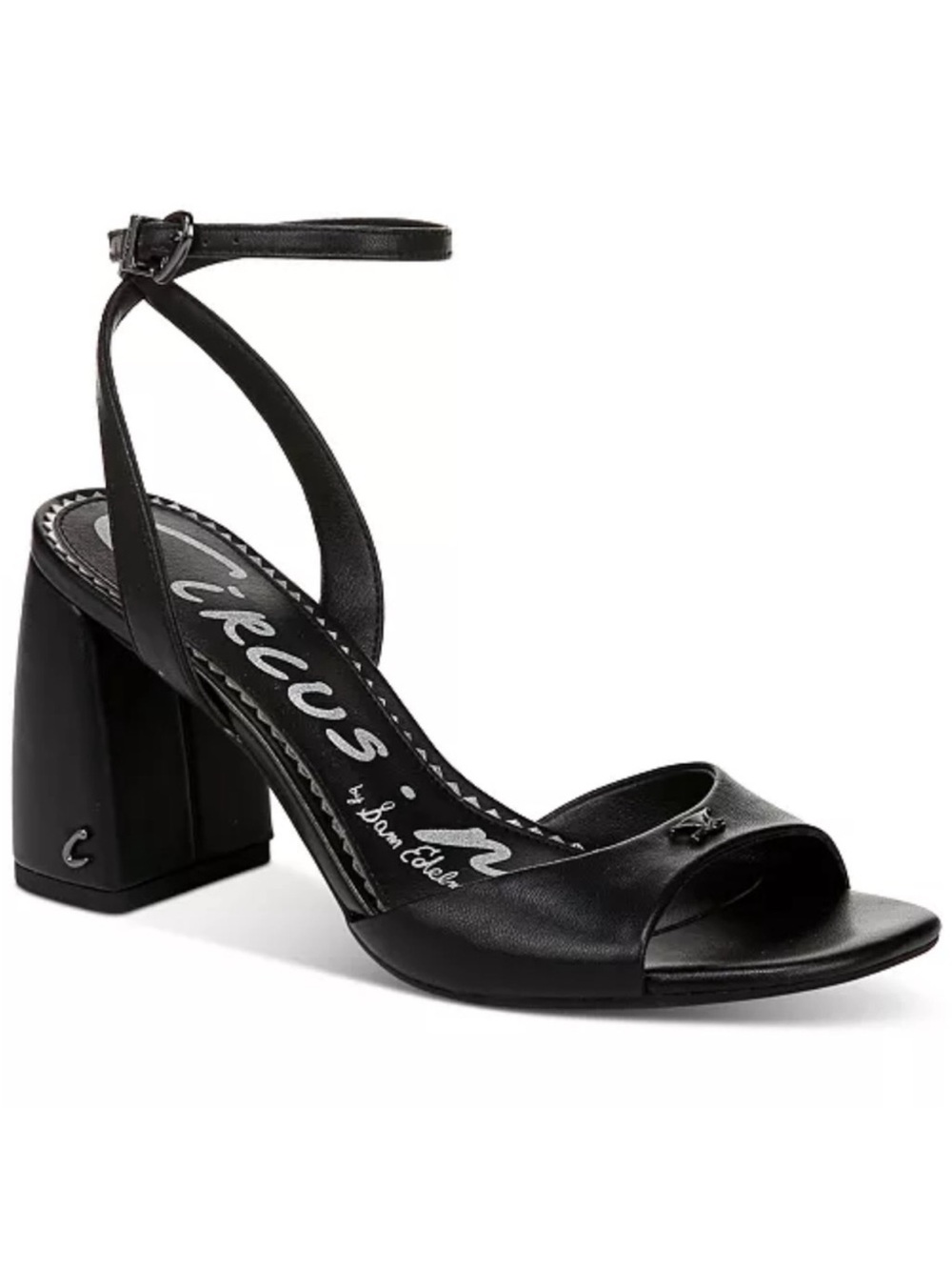 Circus Sam Edelman Aria Ankle Strap Sandals Heels Black Size 9.5